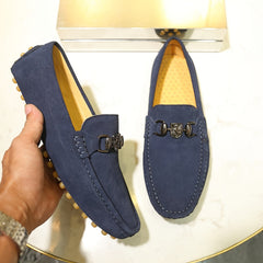 Men's Comfy Moc Toe Loafer Shoes Non-slip Slip On Driving Shoes