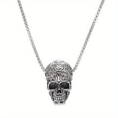 Skull Pendant Alloy Necklace for Girls Boys Teen