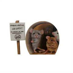 7pcs Funny Mouse Hole Wall Stickers Home Decoration 3D