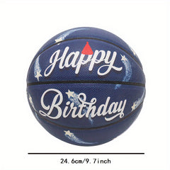 Happy Birthday Basketball Gift Set with Air Pump and Storage Bag