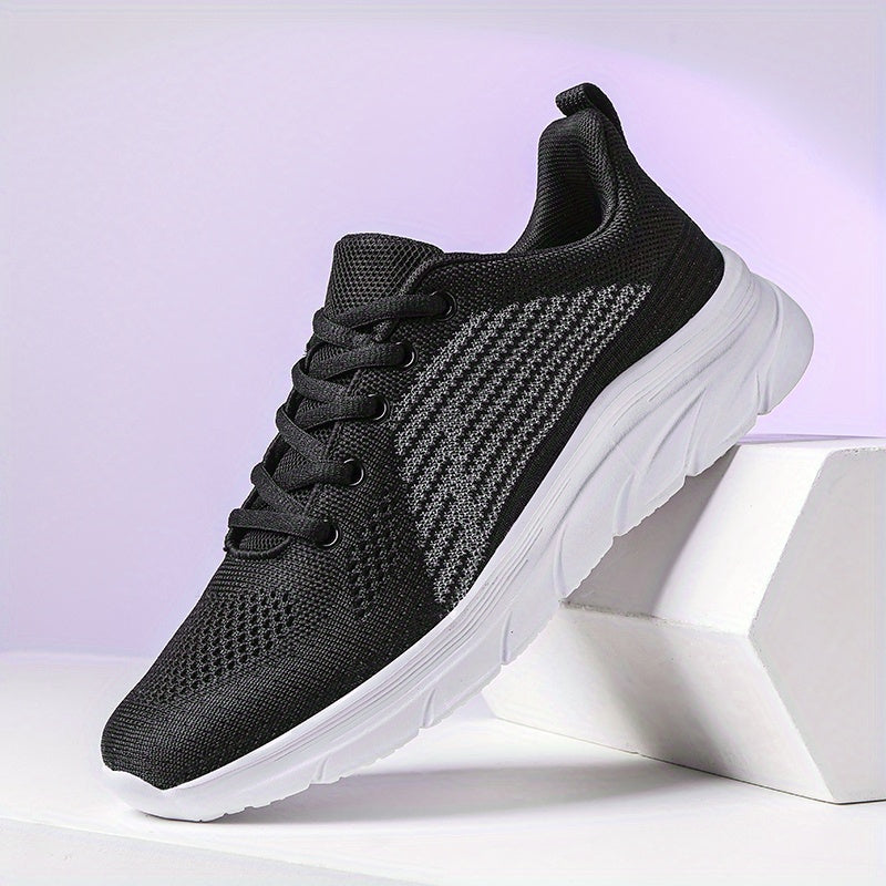 Men's Breathable Knit Casual Shoes Lightweight Non Slip Sneakers
