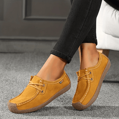 Women's Retro Flat Shoes Casual Slip On Loafers
