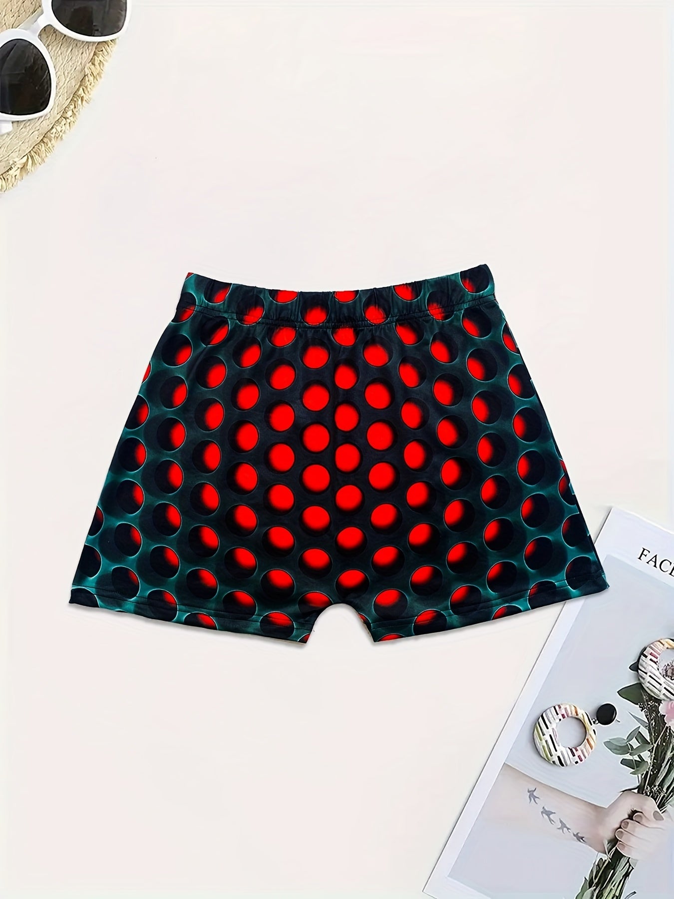 Graphic Print Skinny Shorts Yoga Casual Summer Shorts Women's Clothing