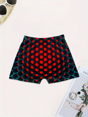 Graphic Print Skinny Shorts Yoga Casual Summer Shorts Women's Clothing