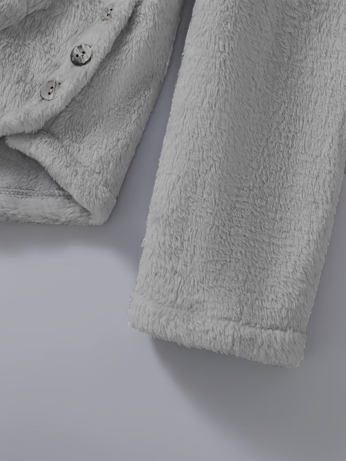 Graphic Print Fuzzy Loose Hoodie Casual Hooded Pocket Long Sleeve