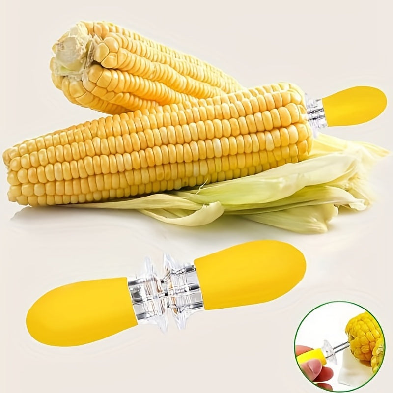 2pcs Stainless Steel Corn Needle BBQ Forks