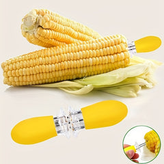 2pcs Stainless Steel Corn Needle BBQ Forks