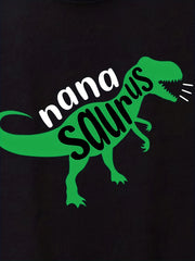 Kids Dinosaur And Letter NANA SAURUS Graphic T Shirt