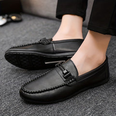Men's Moc Toe Loafer Shoes Slip On Casual Non slip