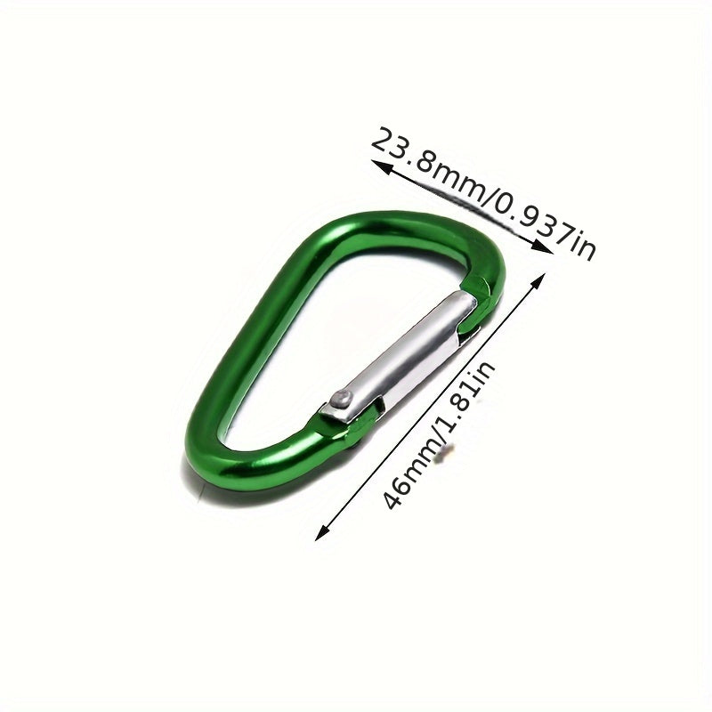 30pcs No 5 Aluminum Alloy Keychain Spring Buckle for Outdoor Camping Hiking