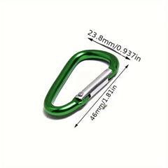 30pcs No 5 Aluminum Alloy Keychain Spring Buckle for Outdoor Camping Hiking