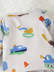 Baby Boy Cartoon Pajama Set Top Pants Kids Loungewear