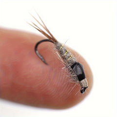 5-10pcs Hare Ear Nymph Flies Trout Fishing Lures Size 10 Hooks Included