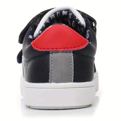 Boys Skate Shoes Hook Loop Fastener Comfy Anti Skid Breathable Platform Sneakers