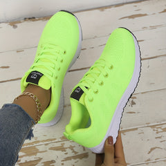 Women's Mesh Breathable Running Sports Shoes Lightweight Non-slip Travel Shoes