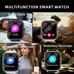 83 Inch HD Full Screen Touch Unisex Sports Smartwatch with Call Answer Function