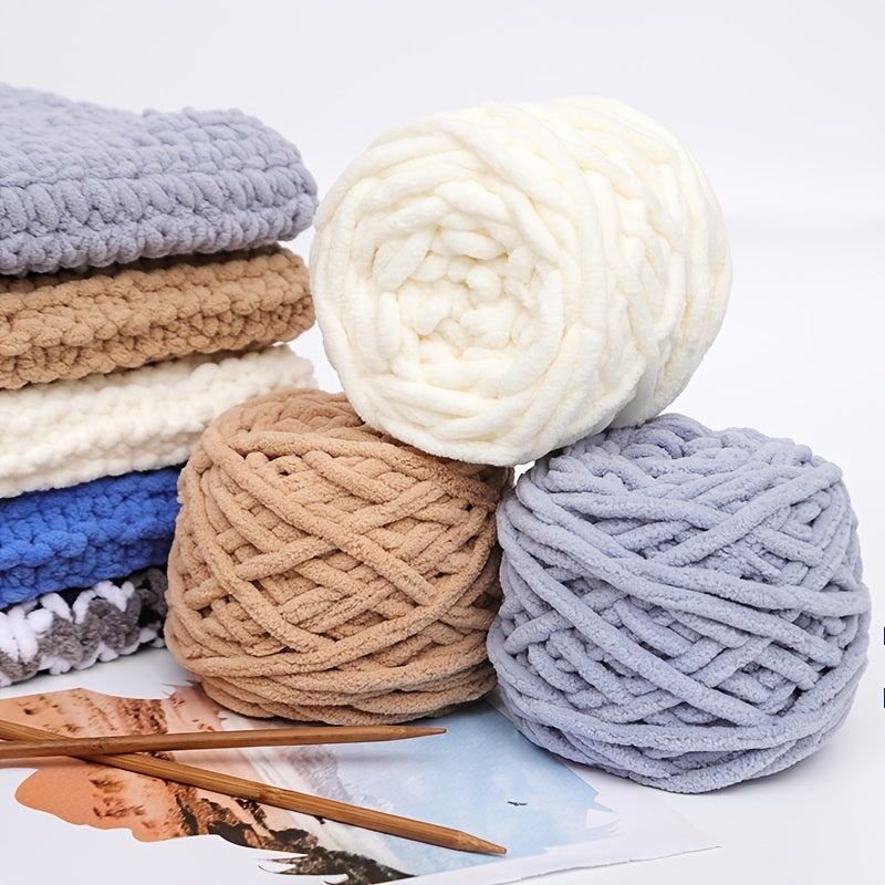 Chunky Yarn 100g Ball Soft Polyester Wool for Crochet