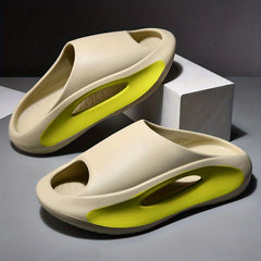 Men's Platform Slides Casual Non Slip Slippers Open Toe Shoes
