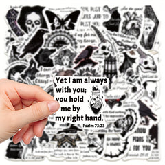 50pcs Gothic Stickers for Laptops Notebooks DIY Projects
