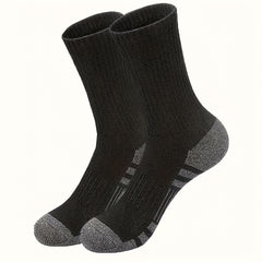 Men's Mid Crew Sport Socks, 3 Pairs, Sweat Absorbing, Comfy & Breathable