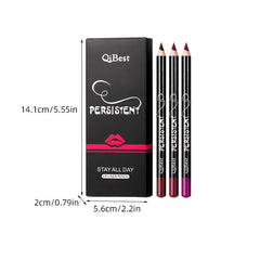 Smudge Proof Lip Liner Set Waterproof Long Lasting Pencil Kit