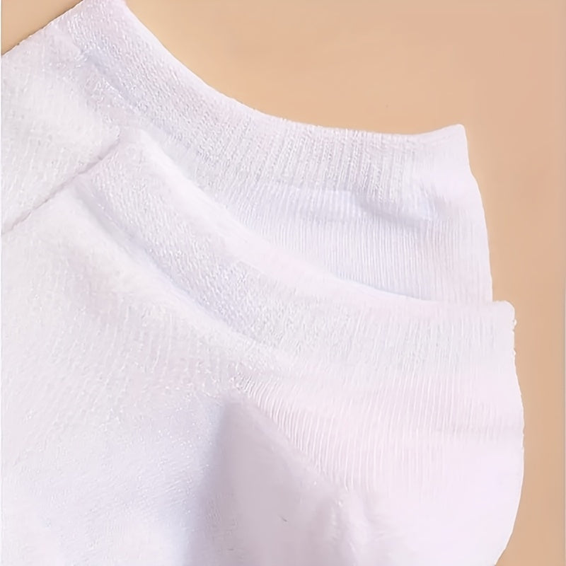 10 20 40 Pairs Unisex Solid Ankle Socks Soft & Lightweight Stockings Hosiery