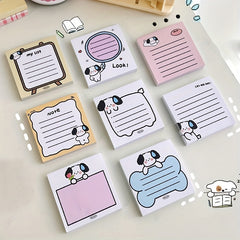 80pcs Sticky Note Paper Self adhesive Tearable Note Book Cartoon Sticky Note