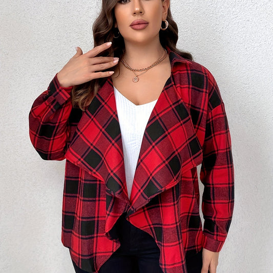 Gingham Print Cardigan