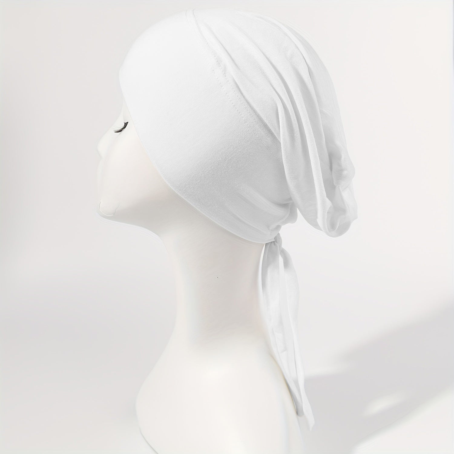 Turban Cap Casual Head Wrap Elastic Hijab Head Scarf Women Bandana Beanies