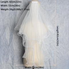 Bridal Veil Faux Pearl Head Veil Wedding Dress Hair Accessories