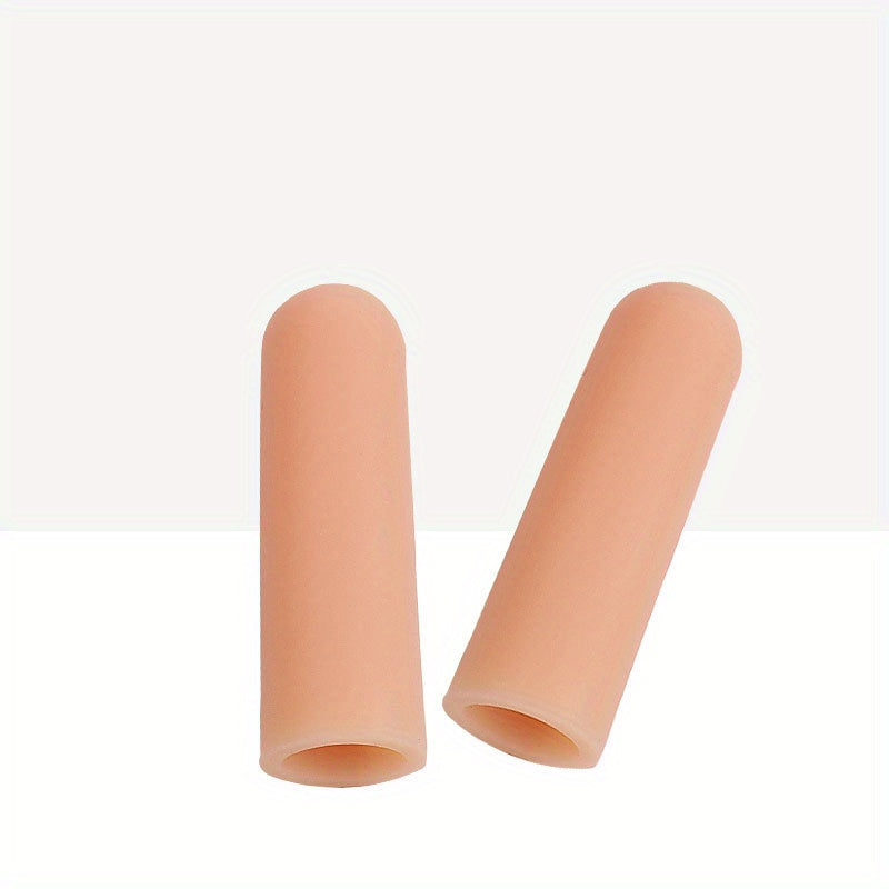 10pcs Reusable Silicone Finger Cots for Dry Skin & Cracked Knitting Cuts