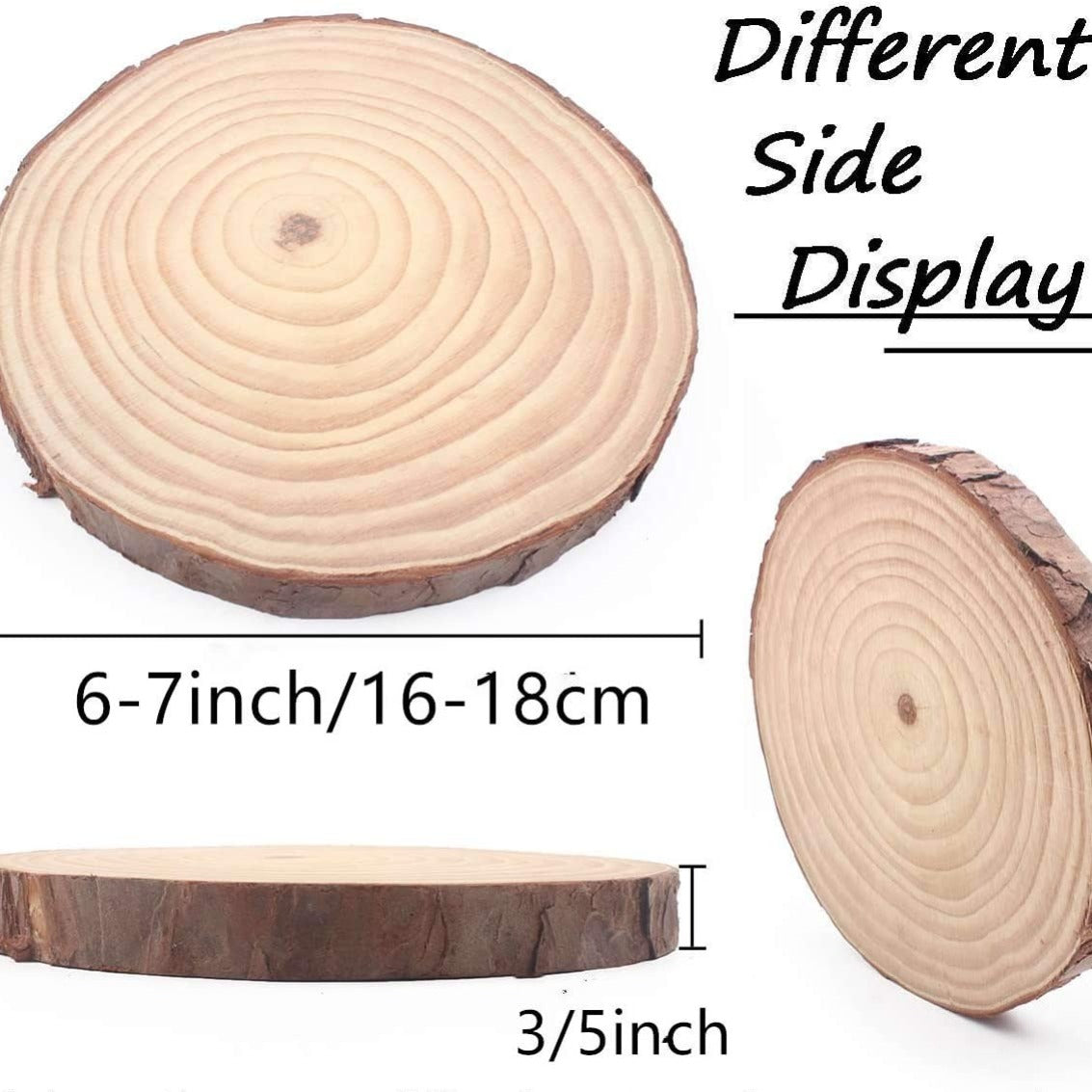 Big Wood Slices for Weddings Table Centerpieces DIY Projects