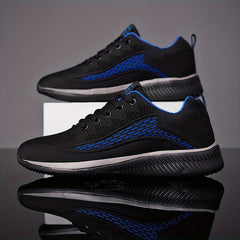 Men's Lace-up Athletic Sneakers Breathable & Wear-resistant