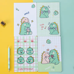 Cute Dino A5 Notebook 30 Pages, Kids Journal, Drawing Pad, Stationery Gift