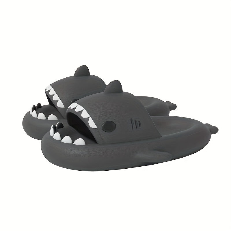 Cartoon Shark Cloud Slides Unisex Lightweight Non Slip Slippers