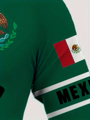 MEXICO Eagle And Snake Print Hoodie For Men