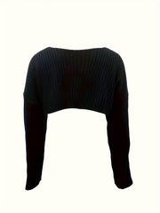 Casual Cardigan Solid Long Sleeve Open Front