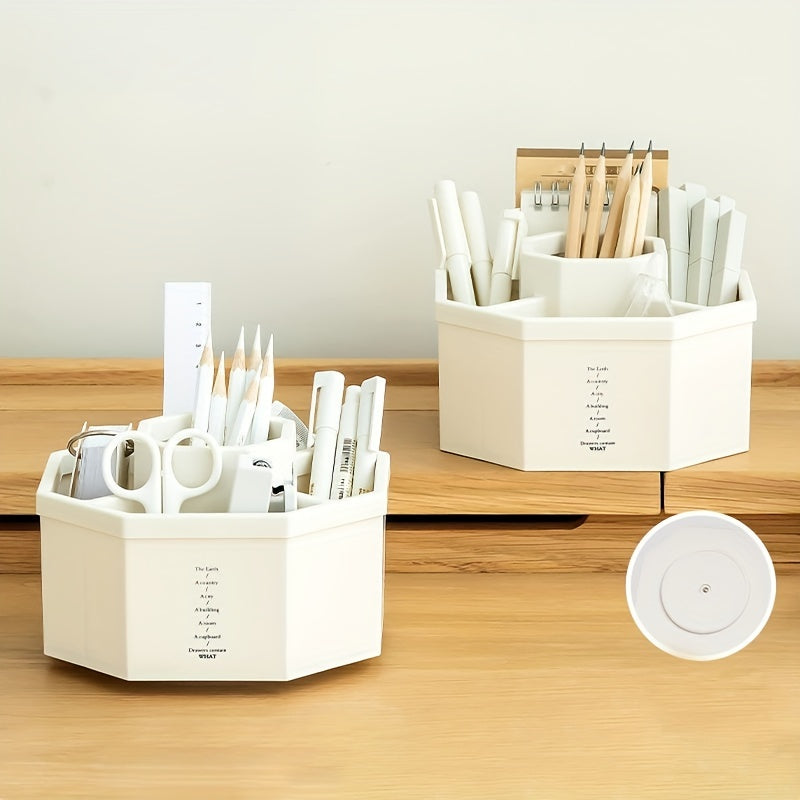 Large Capacity Pen Holder Storage Box Desktop Organizer