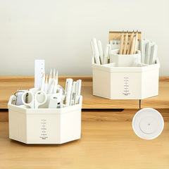 Large Capacity Pen Holder Storage Box Desktop Organizer