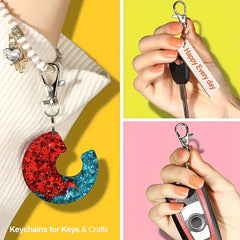2pcs Stainless Steel Gourd Buckle Keychain Anti-lost Backpack Accessory