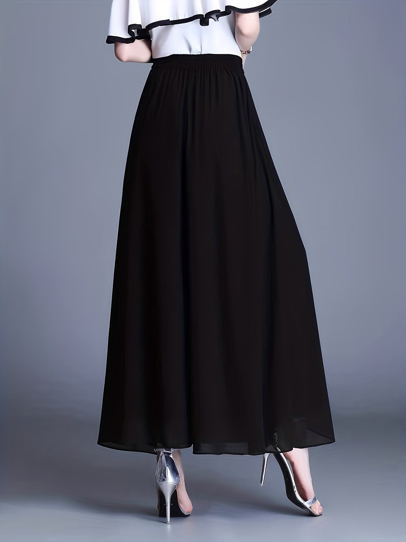 Pleated Elastic Waist Skirt for Women Spring & Summer