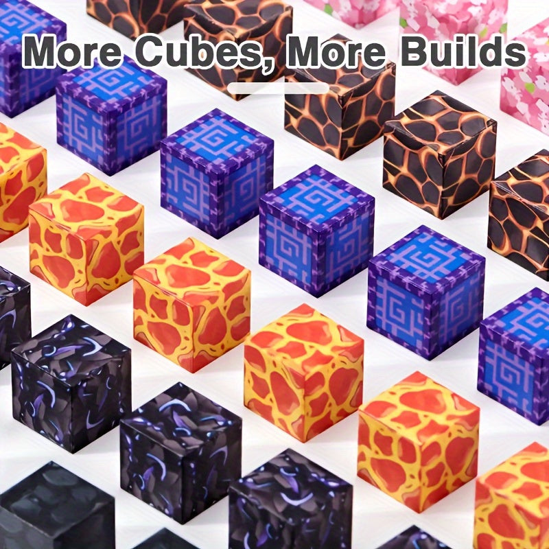 50 100pcs Magnetic Building Blocks Set for Boys Girls Cube Building Toys