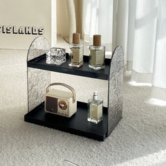 Glacier Pattern Storage Rack Double layer Aromatherapy Perfume Cosmetics Display