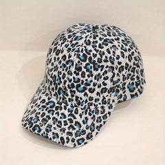 Leopard Print Baseball Cap Vintage Casual Sports Hat Adjustable