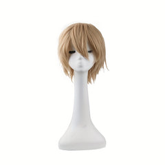 Men's 12 Inch Anime Cosplay Wig Synthetic Fiber Wig