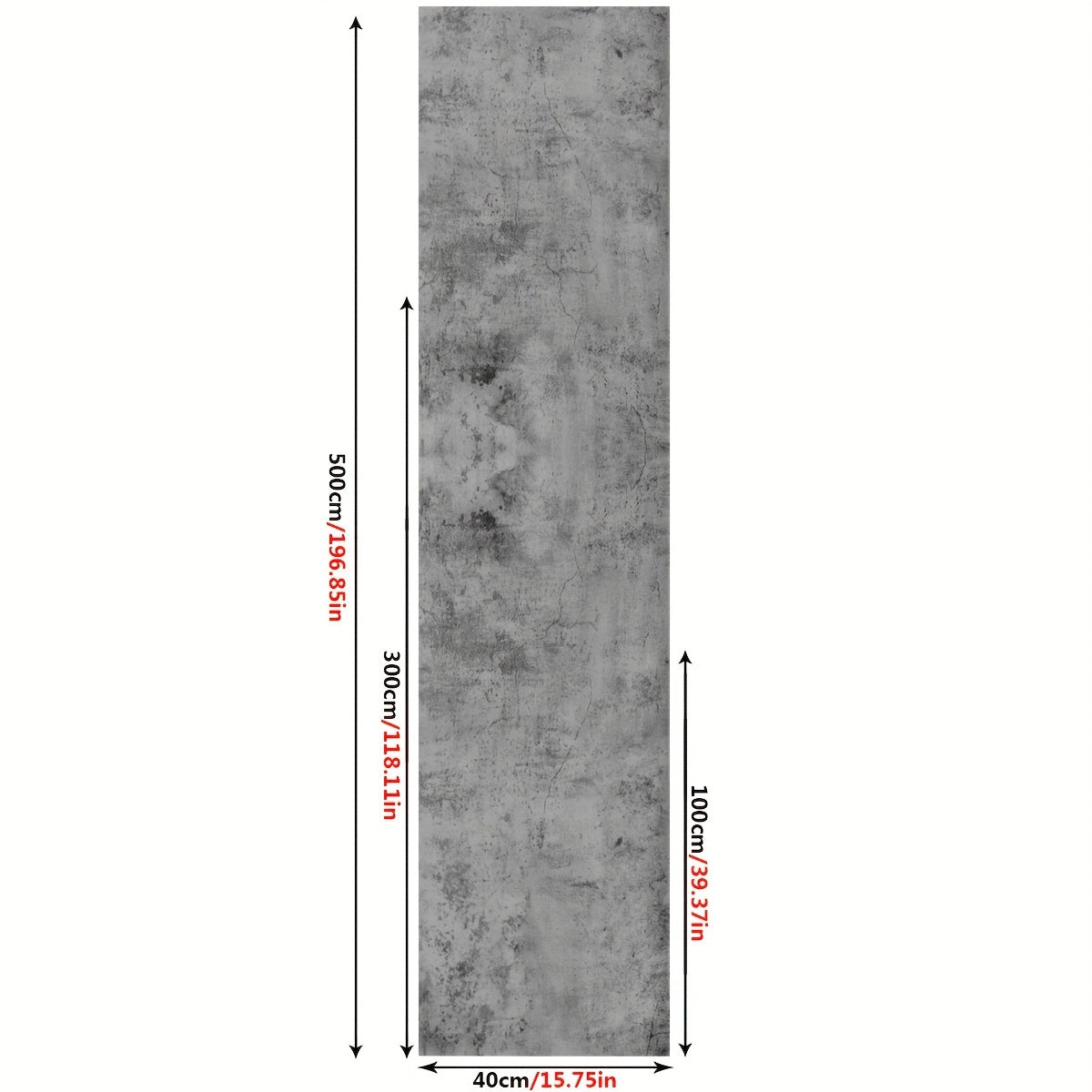 Gray Cement Self-adhesive Floor Stickers - Non-slip & Waterproof