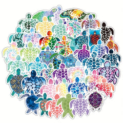 Summer Sea Turtle Stickers Waterproof Vinyl Decal DIY Ornament Laptop Mot