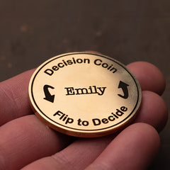 Custom Decision Coin for Couples Stainless Steel Gift Anniversary