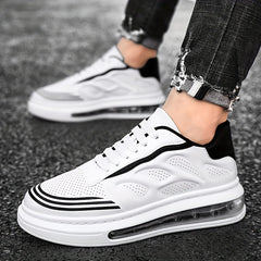 Men's Lace up Sneakers Air Cushion Comfort Walking Shoes