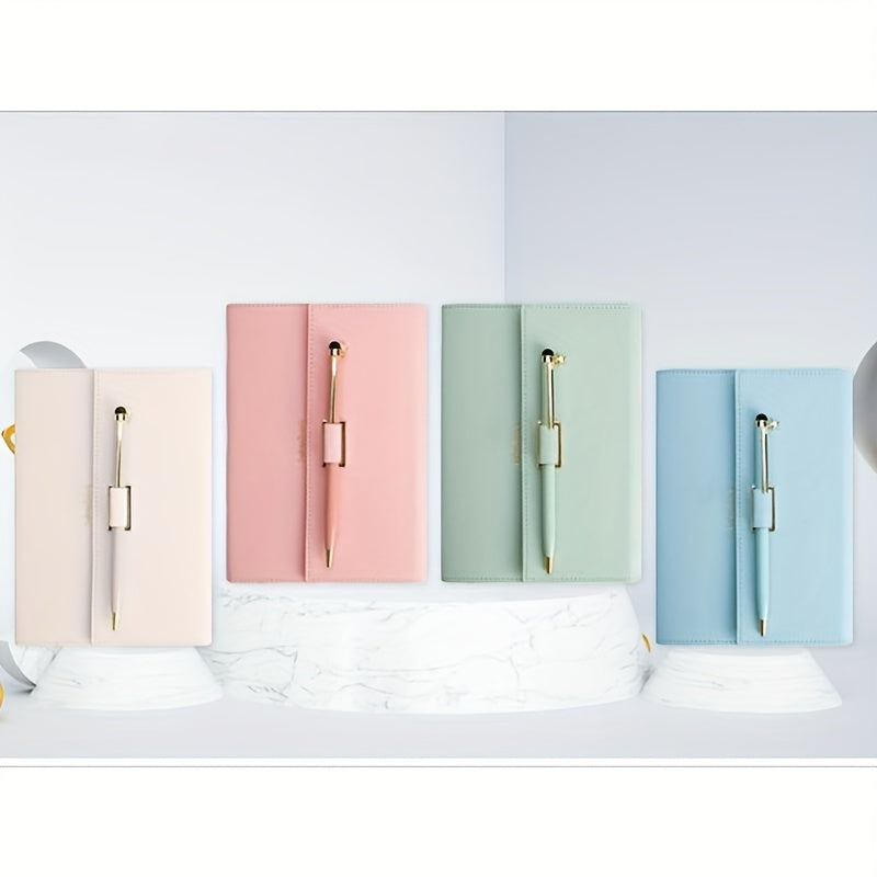 Macaron Notepad Set with Pen - A5 Trifold Notebook